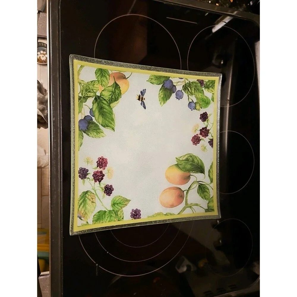 Gorham Fall Orchard Fused Art Glass 13.75